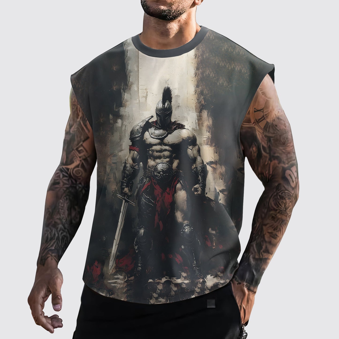 Warrior 3D Cut-Off Tank- AA05882