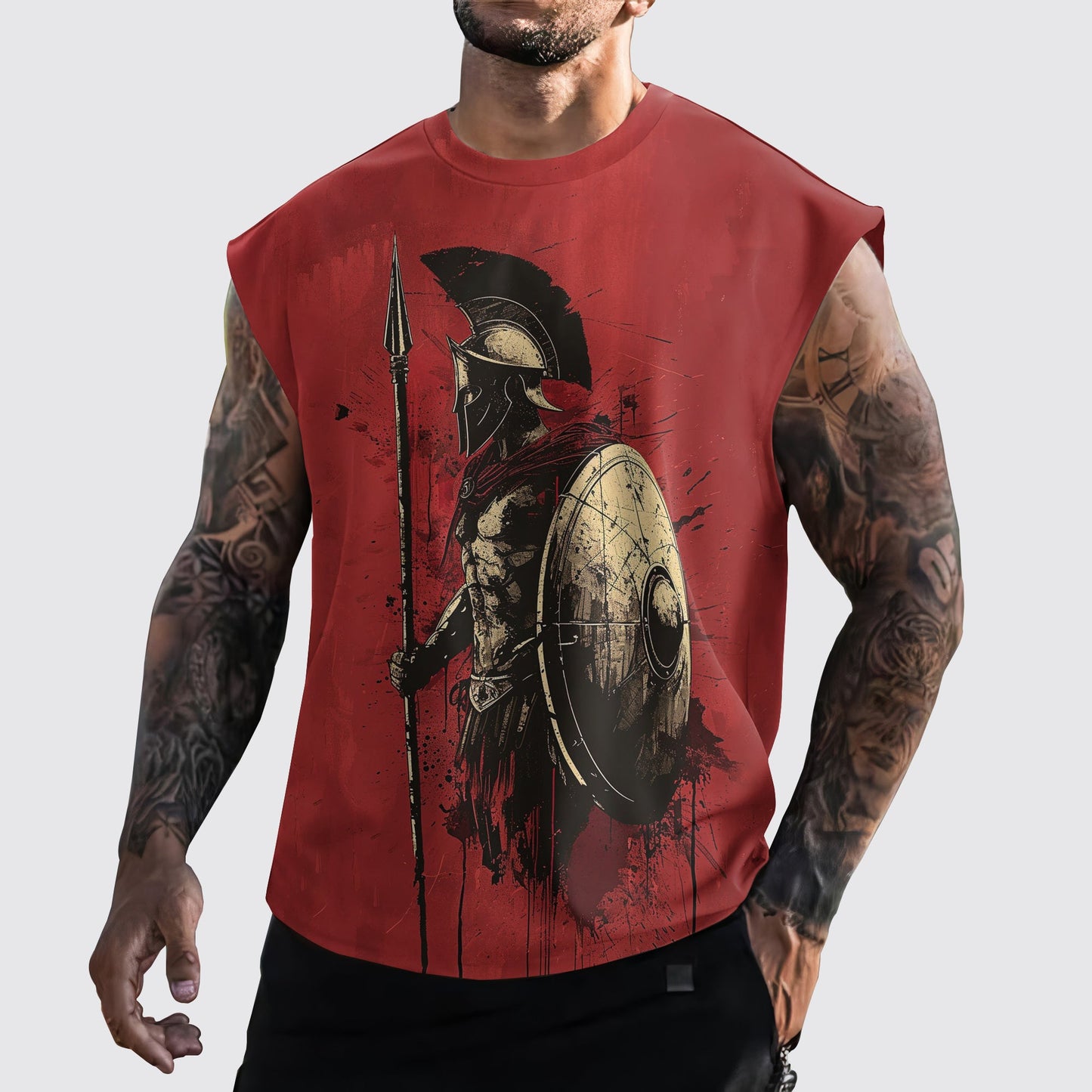 Warrior 3D Cut-Off Tank- AA05897