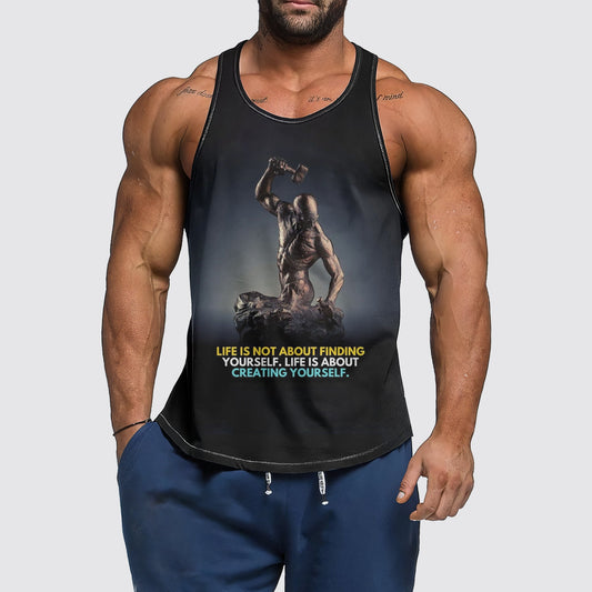 Ultimate Gym Tank Top for Men: Stay Cool and Comfy During Intense Workouts- AA06192