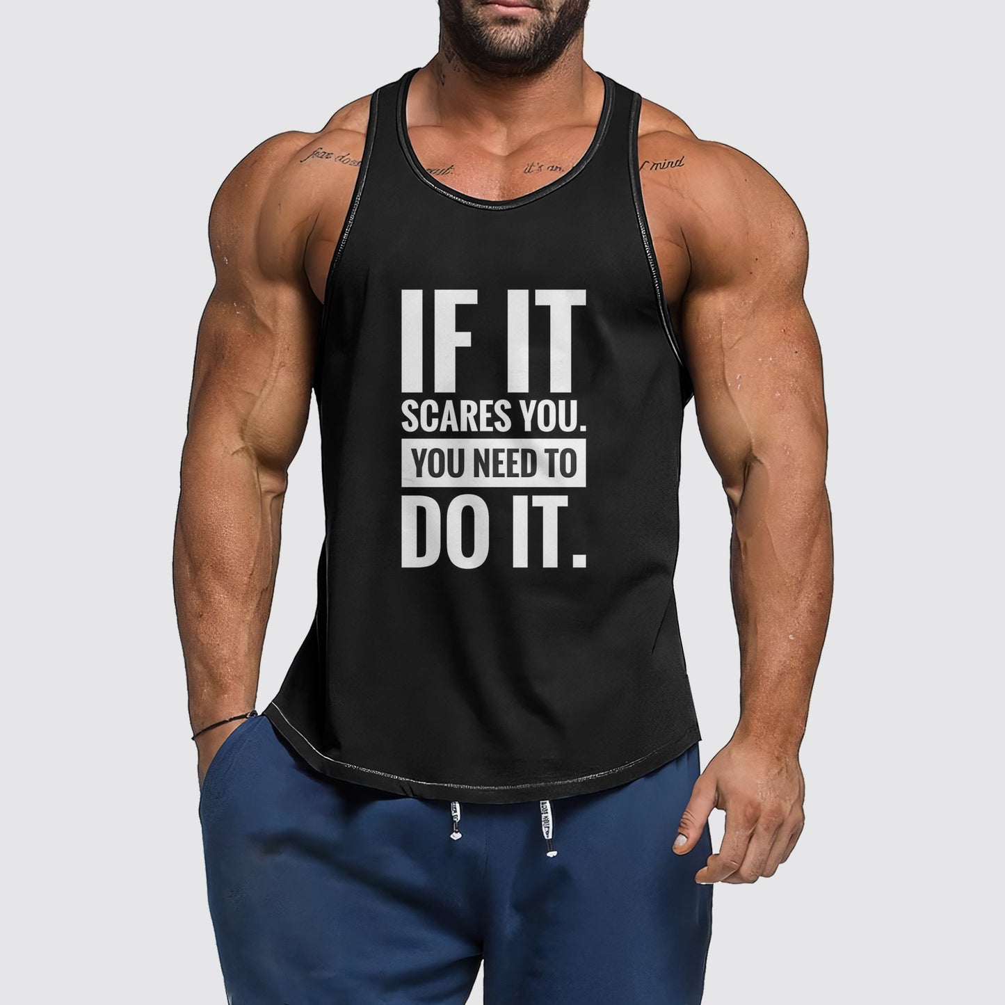 Ultimate Gym Tank Top for Men: Stay Cool and Comfy During Intense Workouts- AA06216