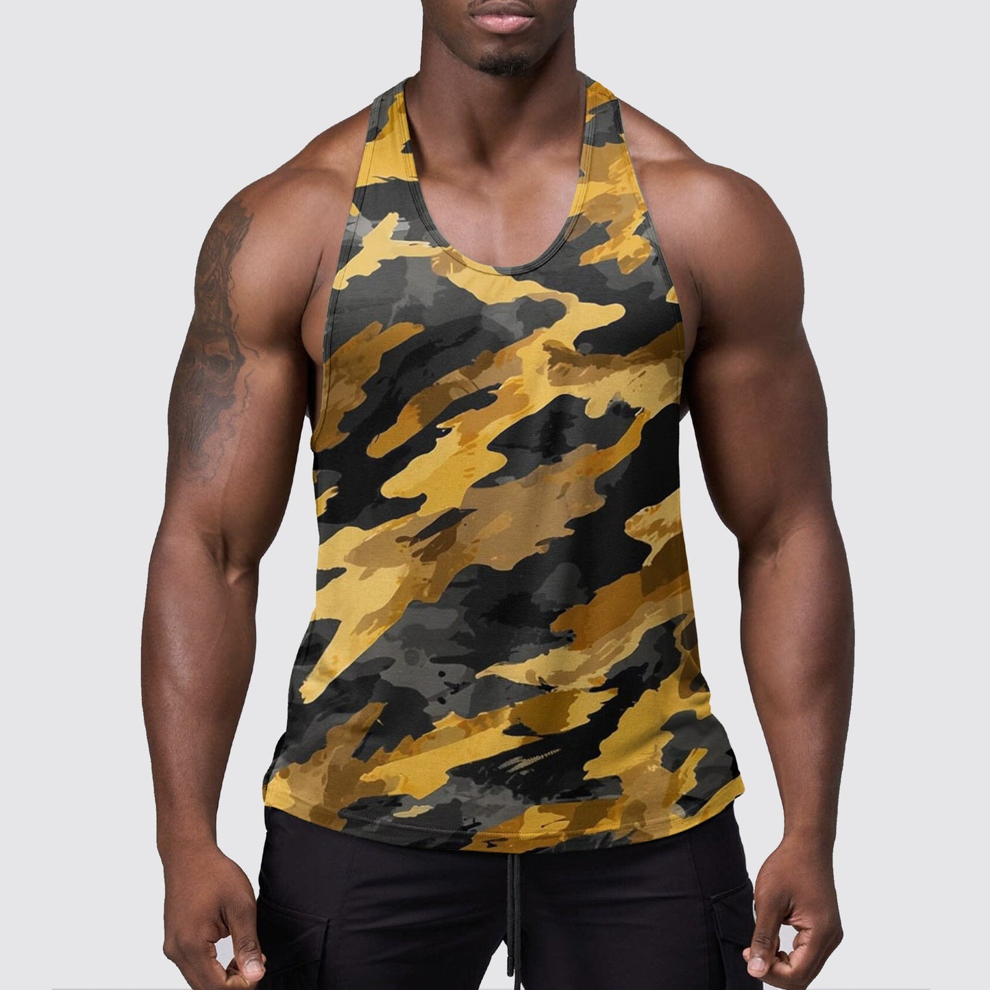 StealthFlex Camo Tank Top- Performance Fit for Bodybuilders- AA06354
