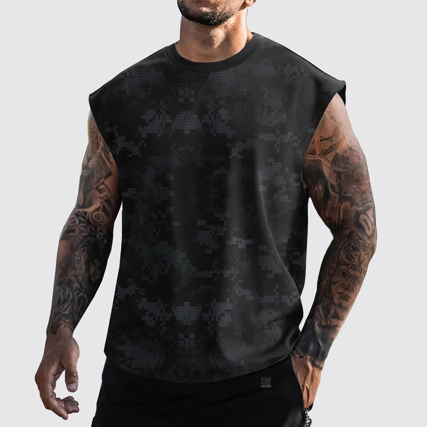 Urban Camo Cut-Off Tank- AA06446