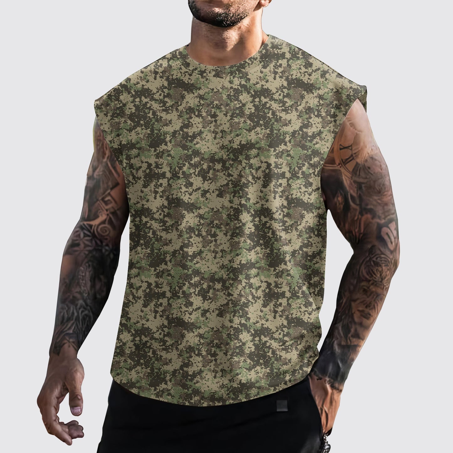 Urban Camo Cut-Off Tank- AA06448