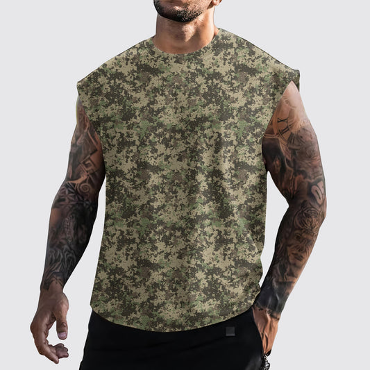 Urban Camo Cut-Off Tank- AA06448