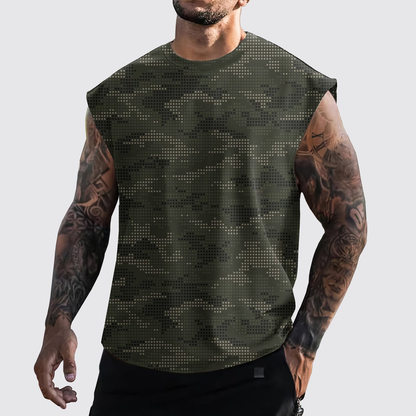 Urban Camo Cut-Off Tank- AA06452