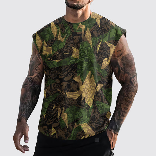 Urban Camo Cut-Off Tank- AA06453