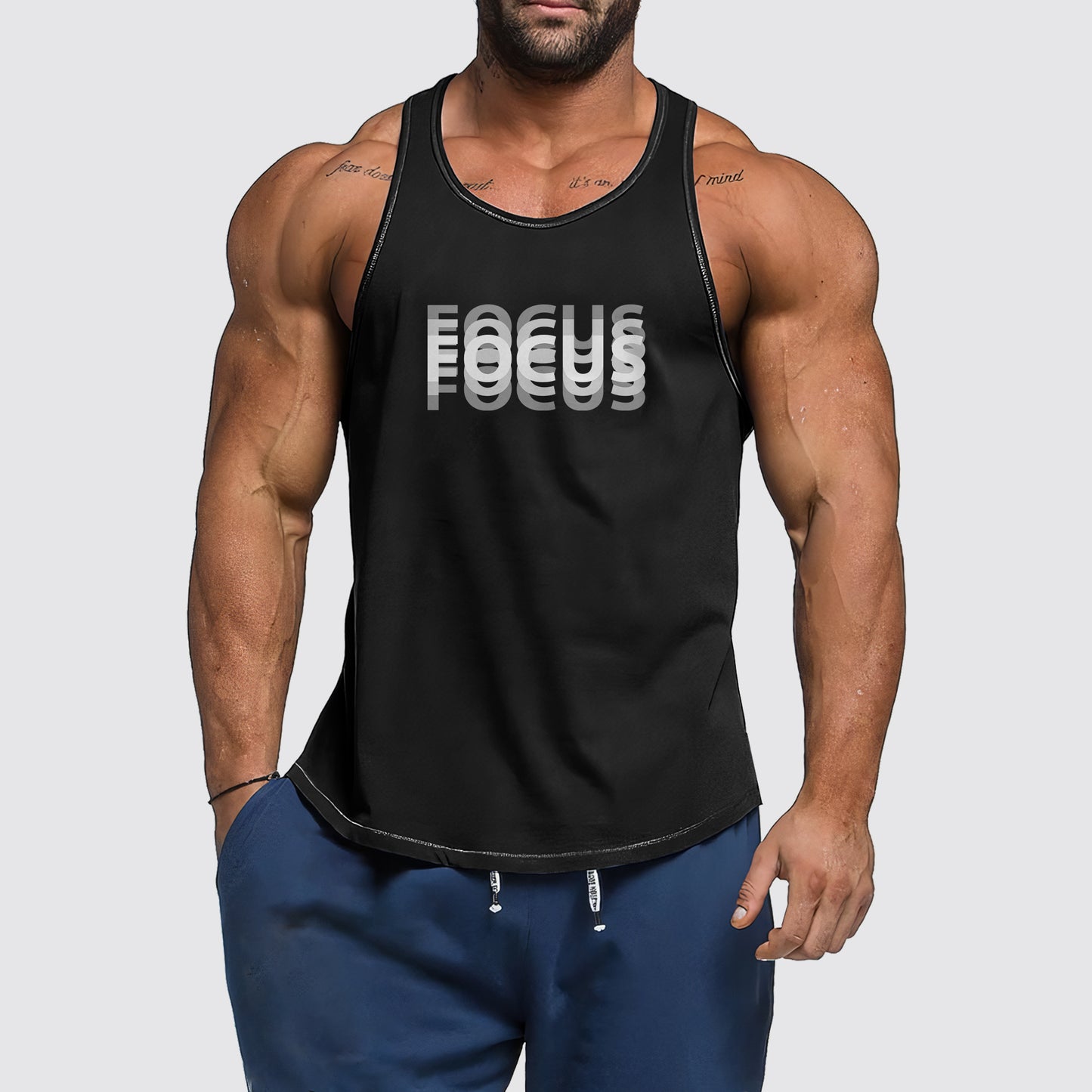 Ultimate Gym Tank Top for Men: Stay Cool and Comfy During Intense Workouts- AA06479
