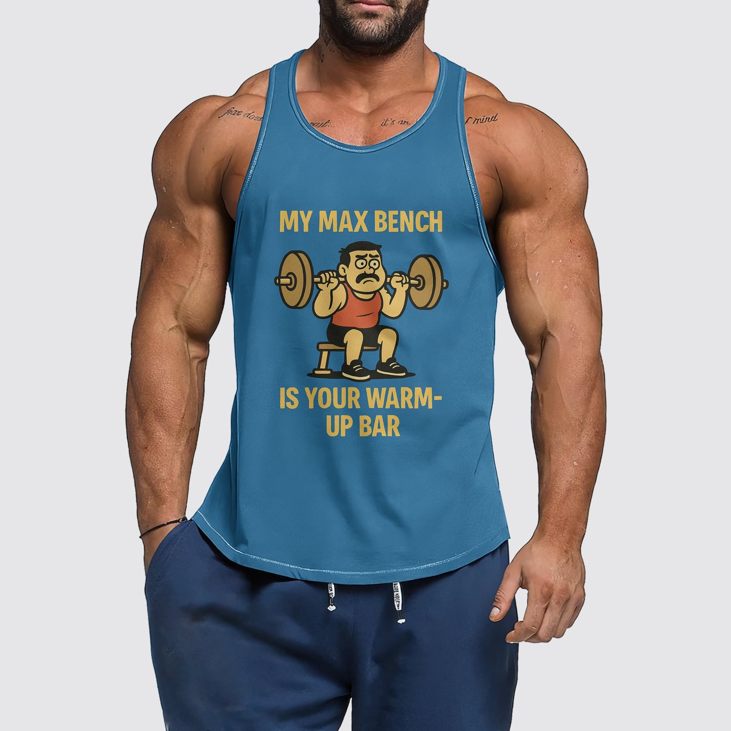 Ultimate Gym Tank Top for Men: Stay Cool and Comfy During Intense Workouts- AA06513