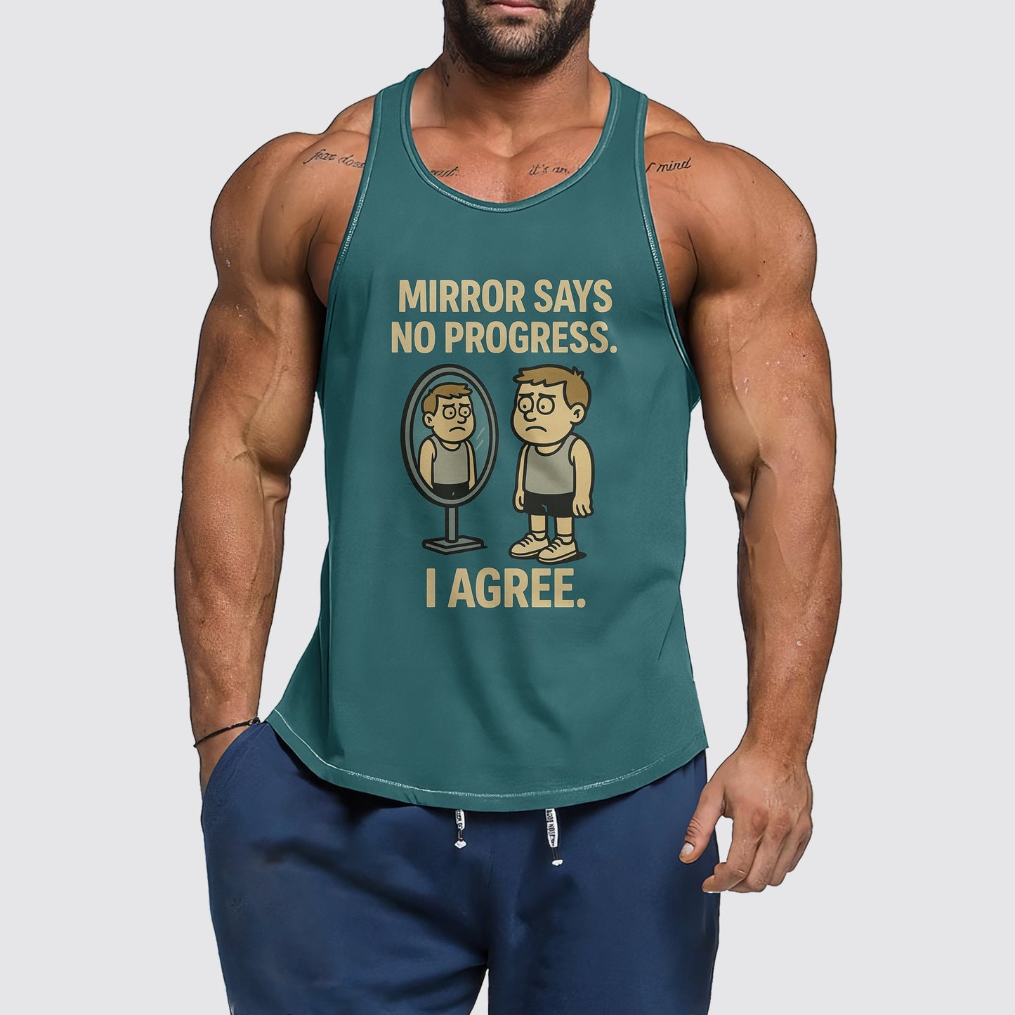 Ultimate Gym Tank Top for Men: Stay Cool and Comfy During Intense Workouts- AA06514