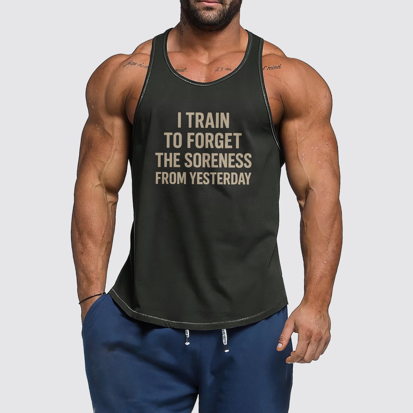 Ultimate Gym Tank Top for Men: Stay Cool and Comfy During Intense Workouts- AA06516