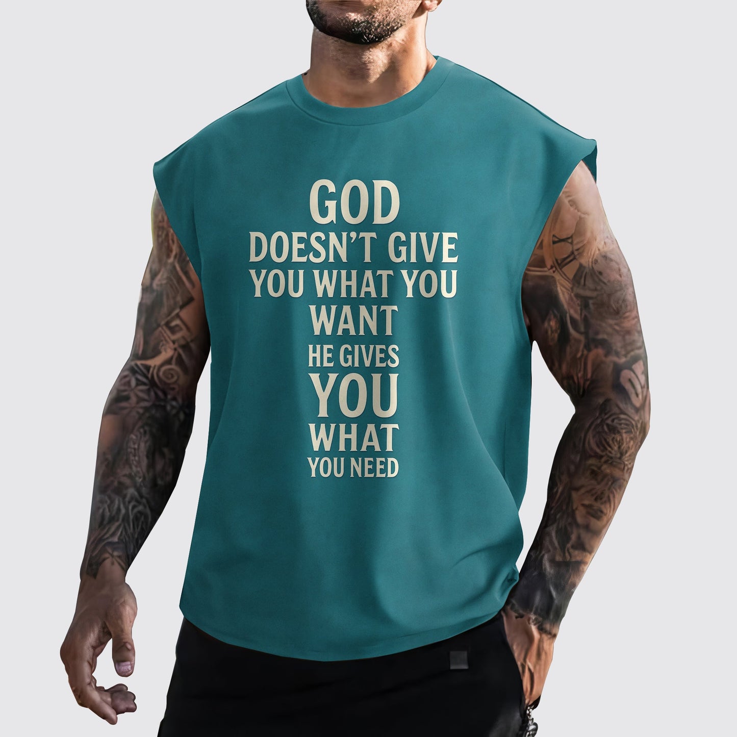 Jesus Forever Cut-Off Tank- AA06743