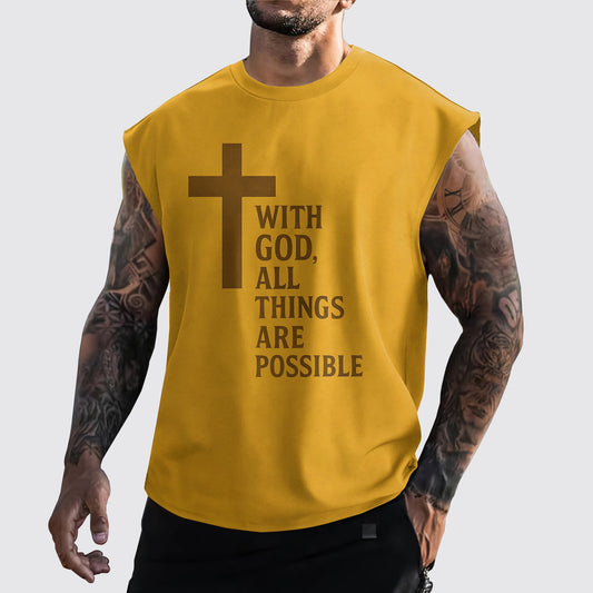 Jesus Forever Cut-Off Tank- AA06744