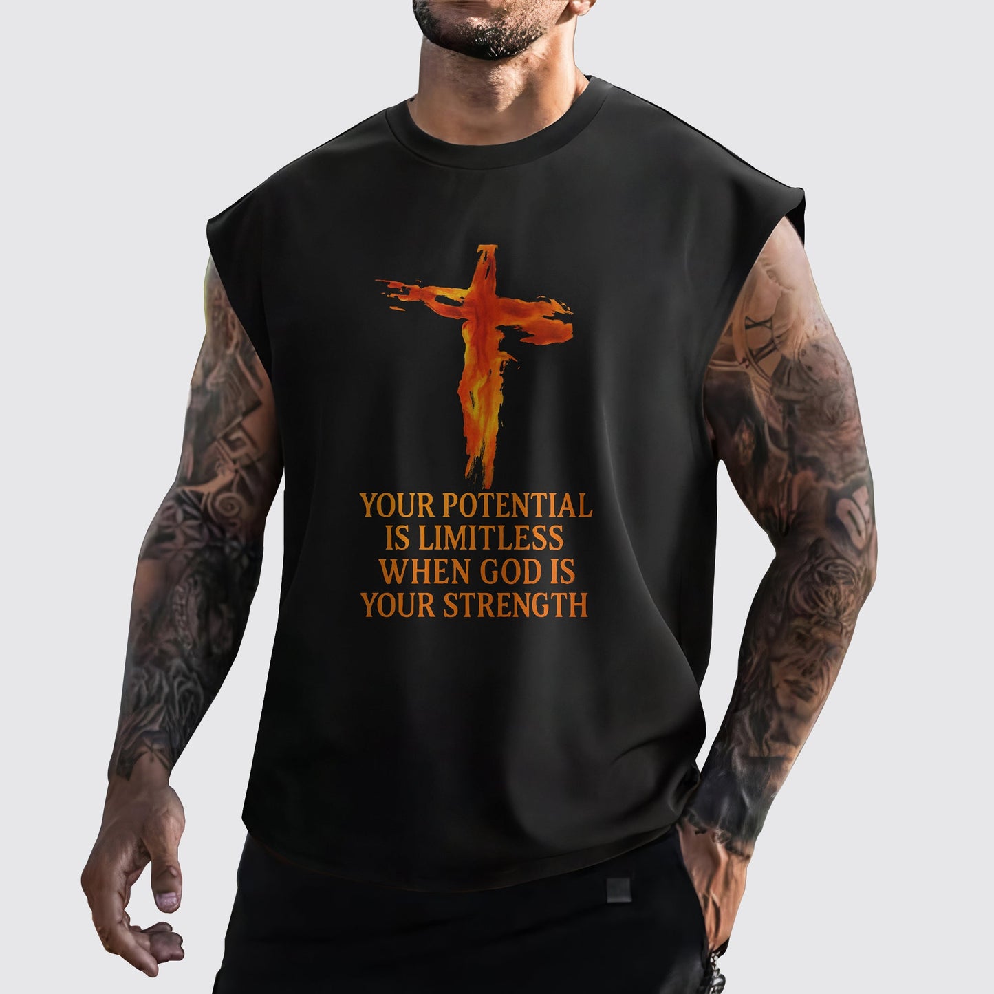 Jesus Forever Cut-Off Tank- AA06750