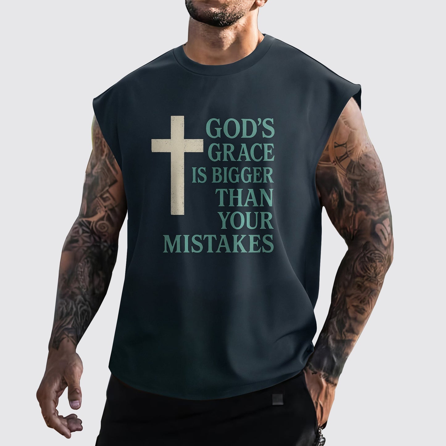 Jesus Forever Cut-Off Tank- AA06753