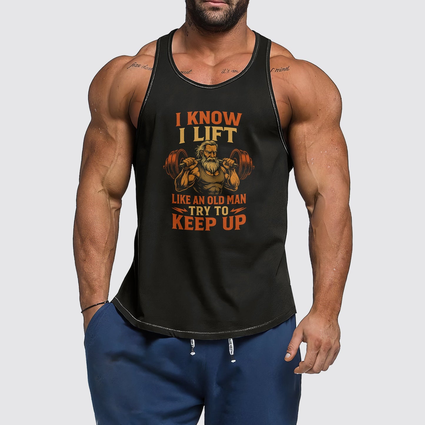 Ultimate Gym Tank Top for Men: Stay Cool and Comfy During Intense Workouts- AA07016