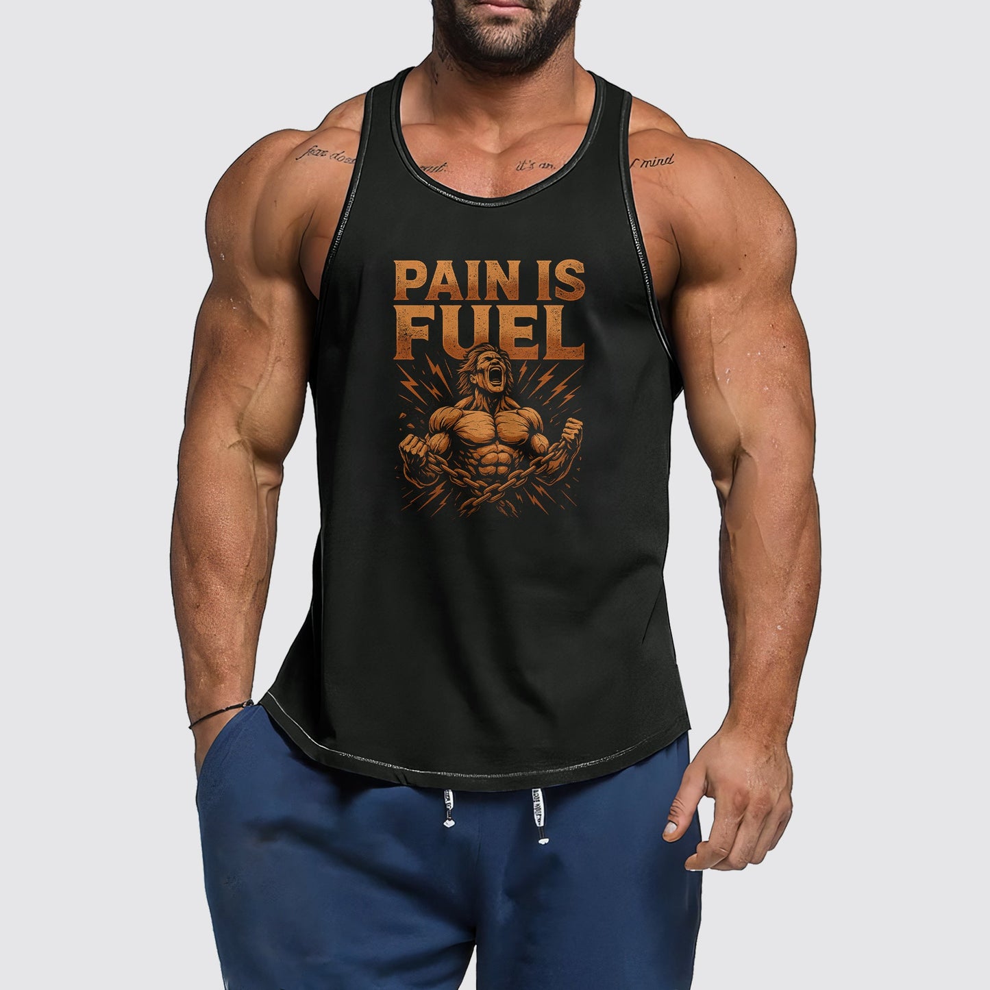 Ultimate Gym Tank Top for Men: Stay Cool and Comfy During Intense Workouts- AA07019