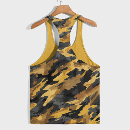 Camo Racerback Tank Top – Tactical Strength for Bodybuilders- AA07067