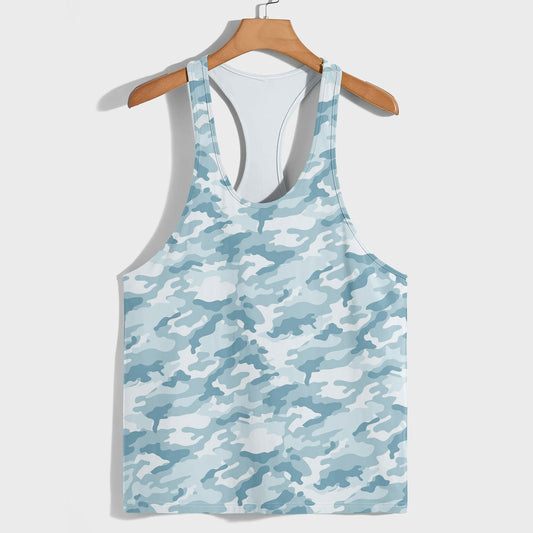 Camo Racerback Tank Top – Tactical Strength for Bodybuilders- AA07068
