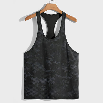 Camo Racerback Tank Top – Tactical Strength for Bodybuilders- AA07073