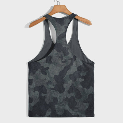 Camo Racerback Tank Top – Tactical Strength for Bodybuilders- AA07080