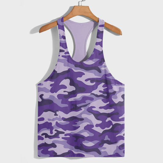 Camo Racerback Tank Top – Tactical Strength for Bodybuilders- AA07083