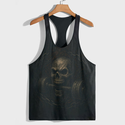 Skull 3D Racerback Tank Top- AA07217