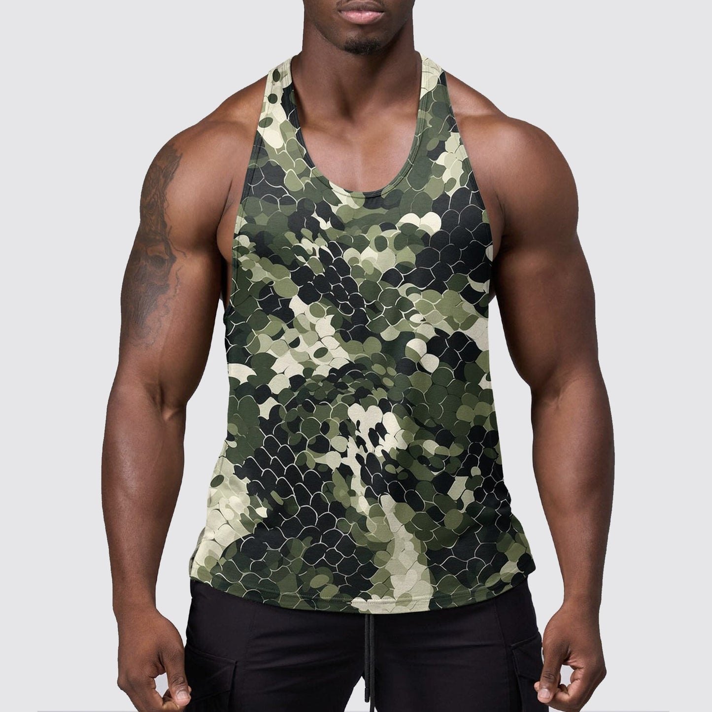 StealthFlex Camo Tank Top- Performance Fit for Bodybuilders- AA07462