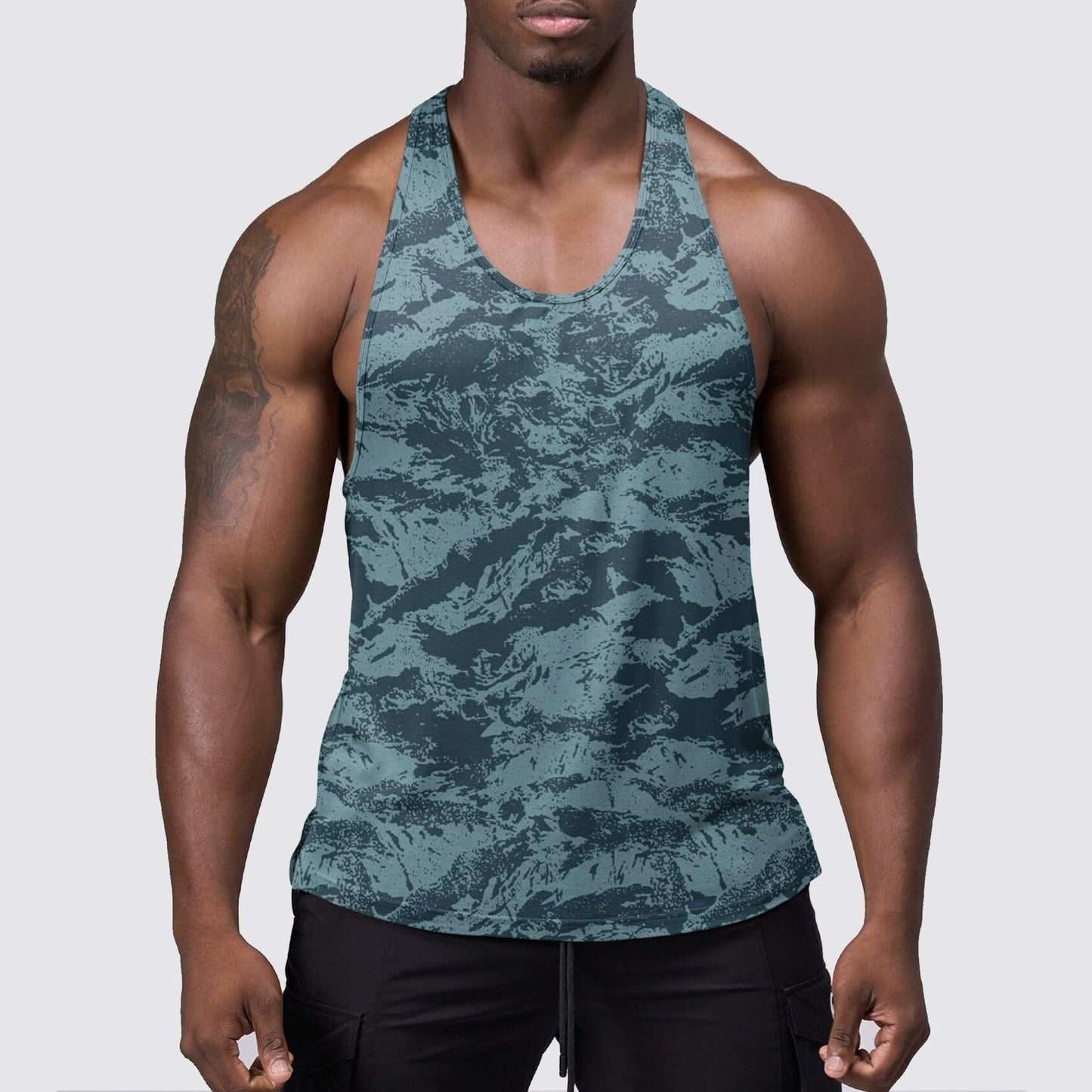 StealthFlex Camo Tank Top- Performance Fit for Bodybuilders- AA07469