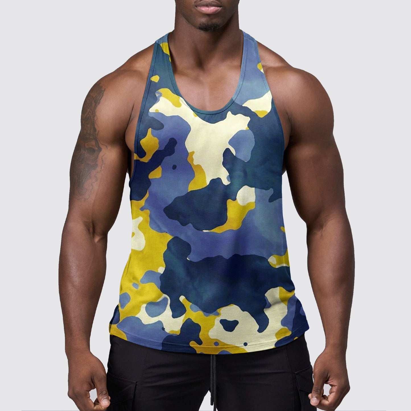 StealthFlex Camo Tank Top- Performance Fit for Bodybuilders- AA07490