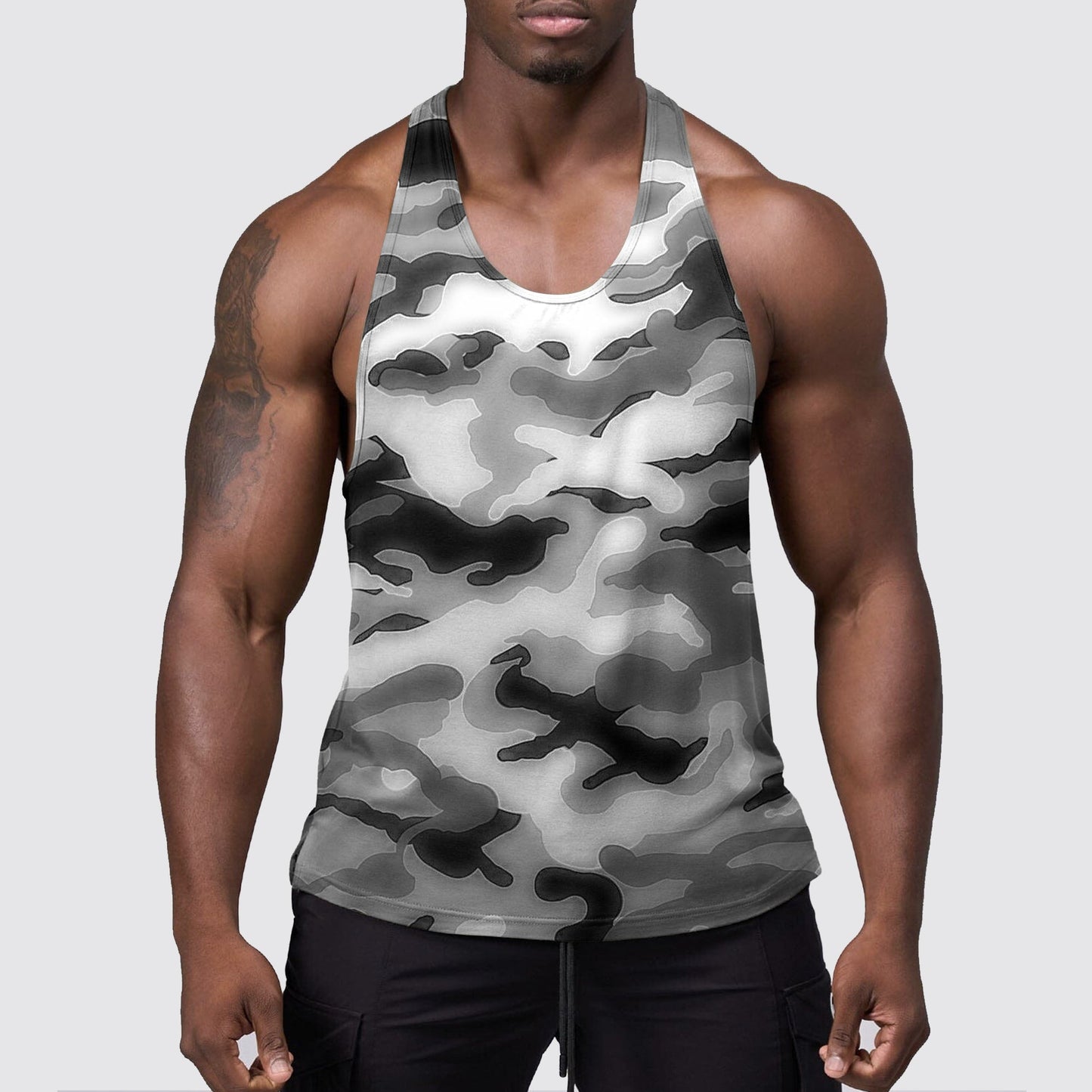 StealthFlex Camo Tank Top- Performance Fit for Bodybuilders- AA07493