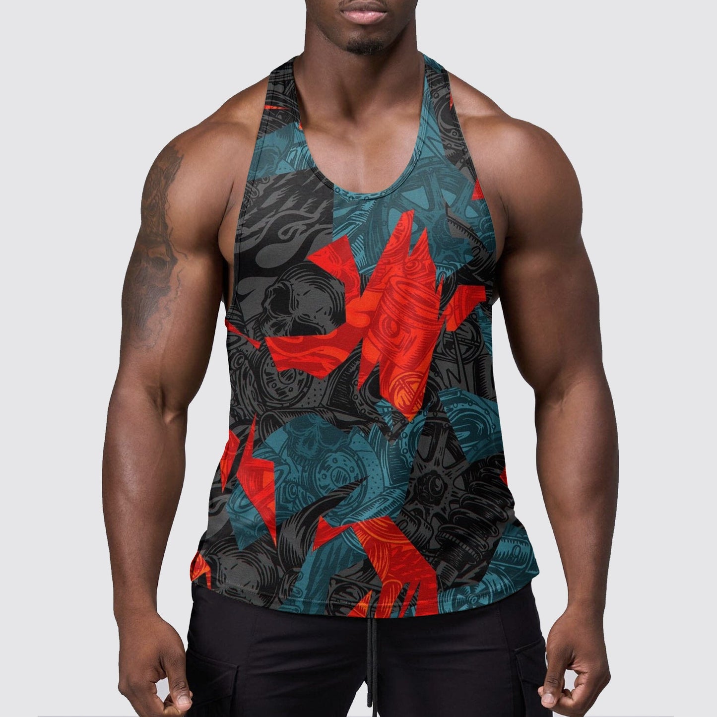StealthFlex Camo Tank Top- Performance Fit for Bodybuilders- AA07503