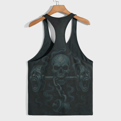 Skull 3D Racerback Tank Top- AA07562