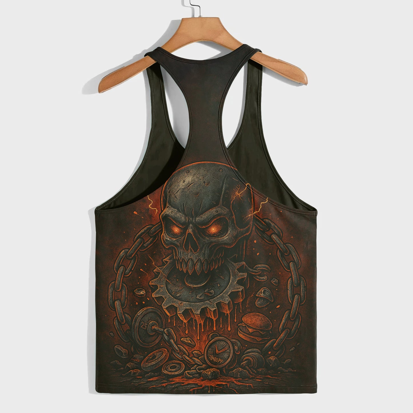 Skull 3D Racerback Tank Top- AA07563