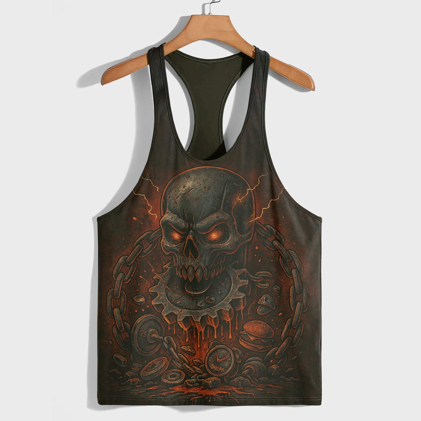 Skull 3D Racerback Tank Top- AA07563