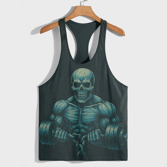 Skull 3D Racerback Tank Top- AA07565