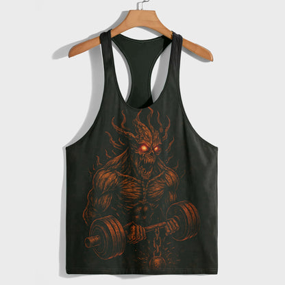 Skull 3D Racerback Tank Top- AA07566