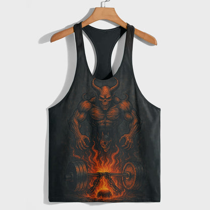 Skull 3D Racerback Tank Top- AA07567