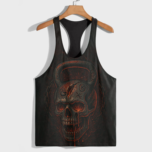 Skull 3D Racerback Tank Top- AA07568