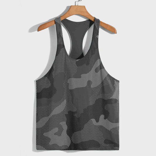 Camo Racerback Tank Top – Tactical Strength for Bodybuilders- AA07571