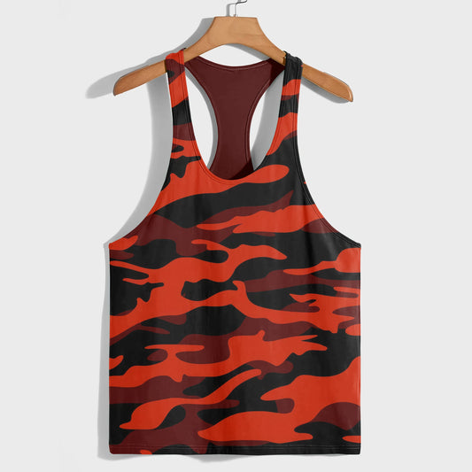 Camo Racerback Tank Top – Tactical Strength for Bodybuilders- AA07587