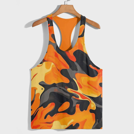 Camo Racerback Tank Top – Tactical Strength for Bodybuilders- AA07589