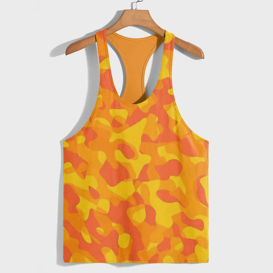 Camo Racerback Tank Top – Tactical Strength for Bodybuilders- AA07595