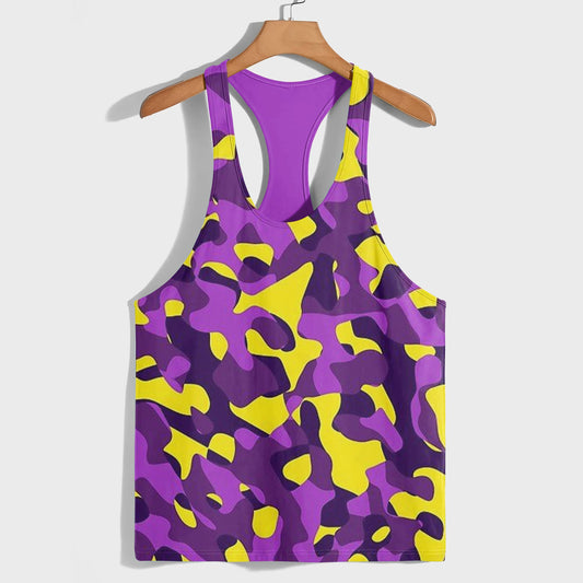 Camo Racerback Tank Top – Tactical Strength for Bodybuilders- AA07599