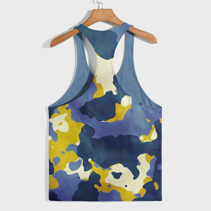 Camo Racerback Tank Top – Tactical Strength for Bodybuilders- AA07601