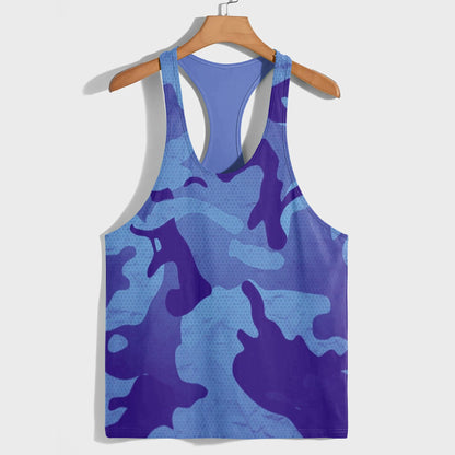 Camo Racerback Tank Top – Tactical Strength for Bodybuilders- AA07603