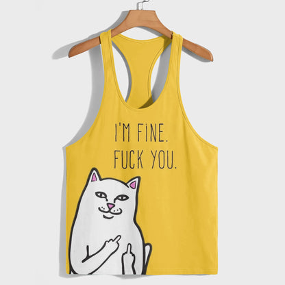 Funny Meme Racerback Tank Top- AA07644
