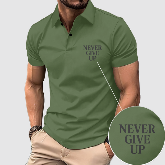 FlexFit Gym Polo Shirt: Performance & Style in Motion- AA07768