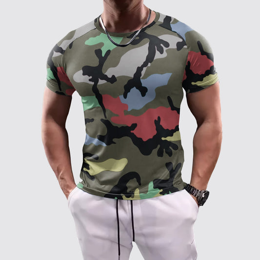 Camo Tight-Fitting Tee- AA07820