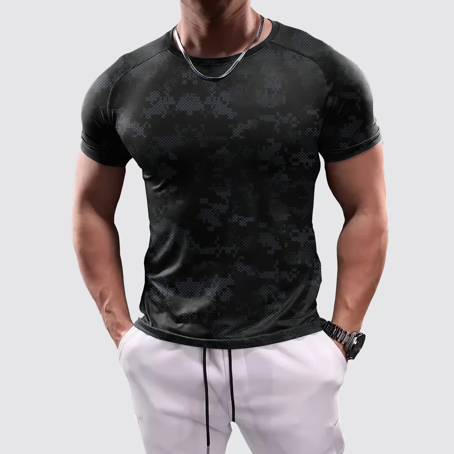 Camo Tight-Fitting Tee- AA07821