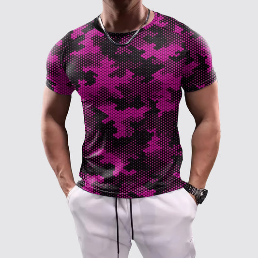 Camo Tight-Fitting Tee- AA07835